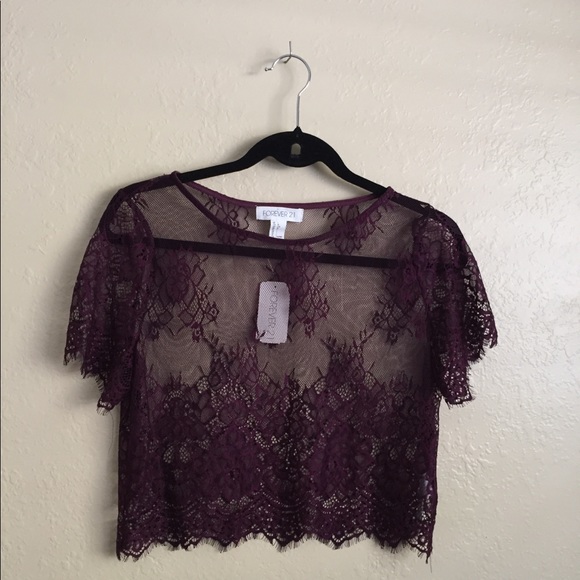 NWT 🚺 Two Piece Purple Lace Set - Picture 2 of 6